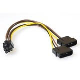 Intronics PCI Express Power cable, 6 pin female - 2x 5.PCI Express Power cable, 6 pin female - 2x 5. (AK3217)